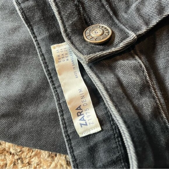 Zara Jeans 04US 24 Black Skinny - Picture 4 of 4